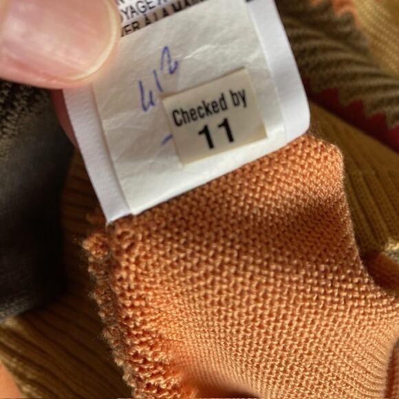 Tundra Crew Neck Sweater Color Block Argyle 100% Cotton Relaxed Men's Medium - Picture 10 of 11